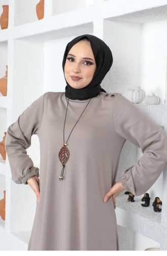 Nerz Hijab Kleider 2041MG.VZN