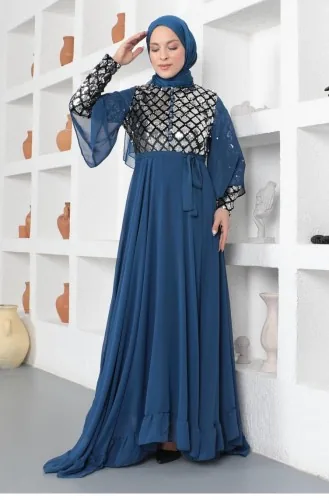 Habillé Hijab Bleu 14127
