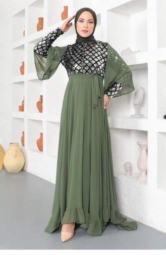 Habillé Hijab Khaki 14130