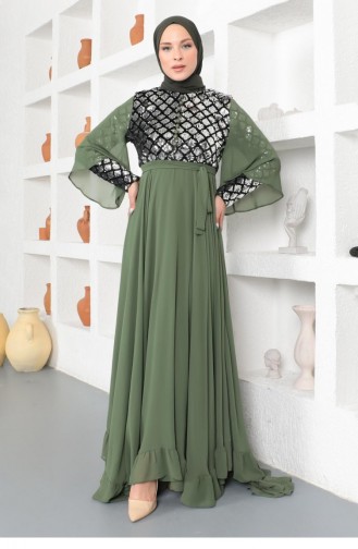 Habillé Hijab Khaki 14130