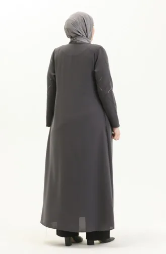 عباية بحجر مقاس كبير 5045-05  رمادي 5045-05