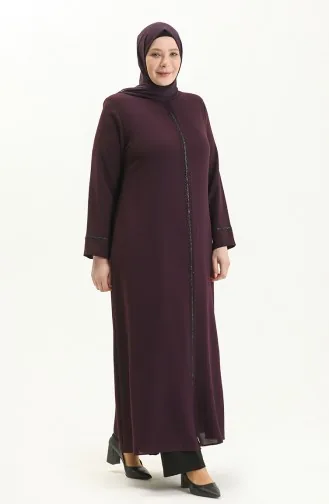 عباية بطبعة حجر مقاس كبير 5054-02 برقوقي 5054-02