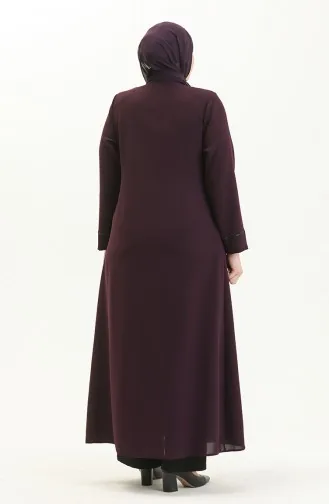 عباية بطبعة حجر مقاس كبير 5054-02 برقوقي 5054-02