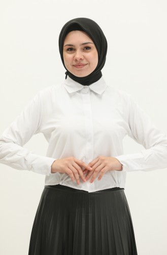 White Overhemdblouse 5101-01