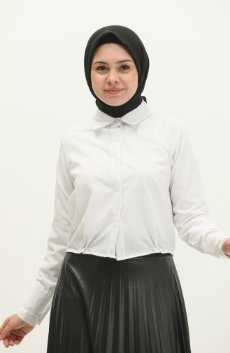 White Overhemdblouse 5101-01