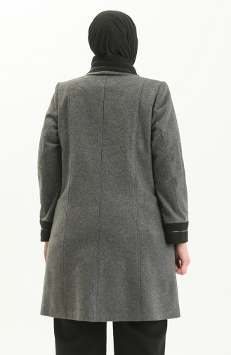 Plus Size Cachet Coat 0328-06 Gray 0328-06