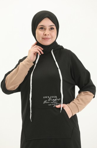 Yazı Baskılı Spor Takım Siyah
