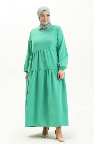 Light Green İslamitische Jurk 1835A-02