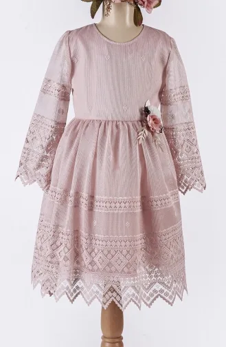 Robe Enfant Poudre 2416DNTL-03