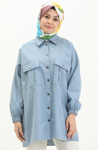Blue Overhemdblouse 15063-01