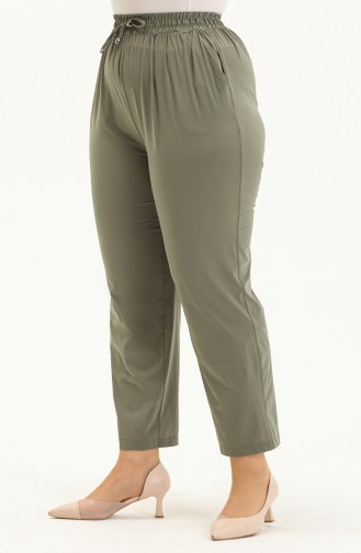 Light Khaki Green Broek 6143A-21