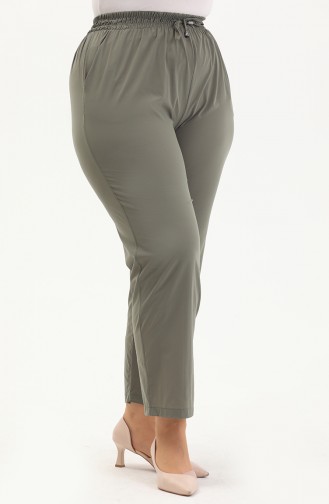 Light Khaki Green Broek 6143A-21