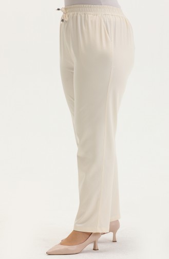 Pantalon à Poche 6143-22 Crème 6143A-22