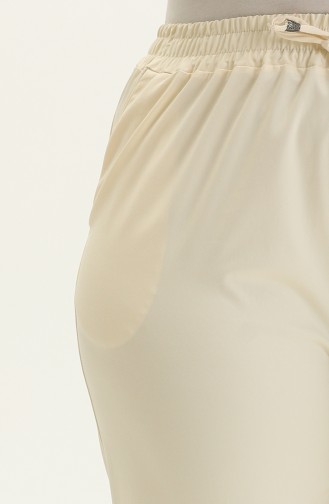Pantalon à Poche 6143-22 Crème 6143A-22