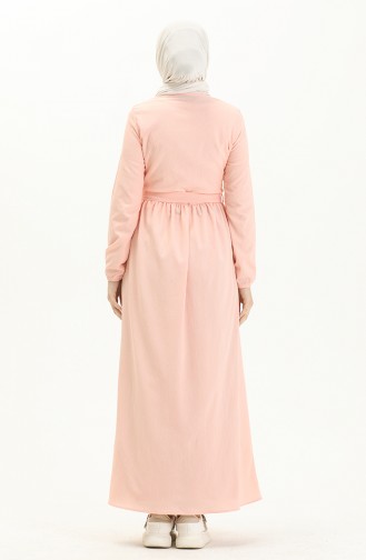 Powder Hijab Dress 2860