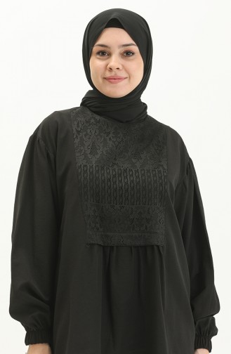 Dantelli Tunik 15062-03 Siyah