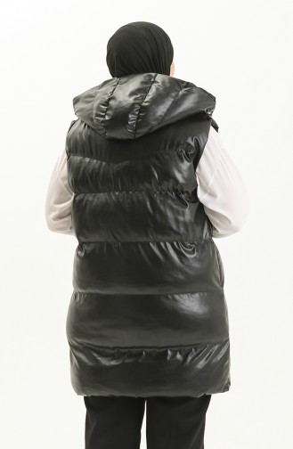 Hooded Puffer Vest 9019-02 Black 9019-02
