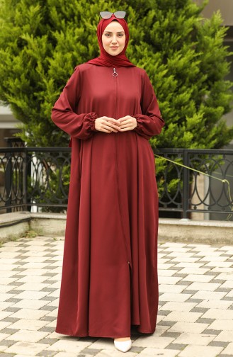 Oyya Mevlana Abaya 238478-02 Claret Red 238478-02