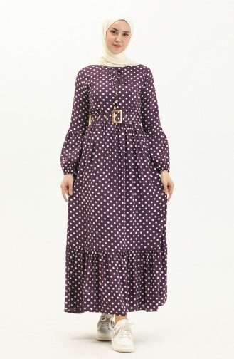 Purple Hijab Dress 0224SGS.MOR
