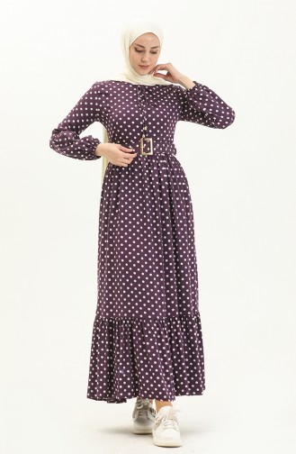 Purple İslamitische Jurk 0224SGS.MOR