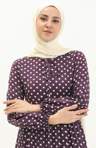 Purple Hijab Dress 0224SGS.MOR
