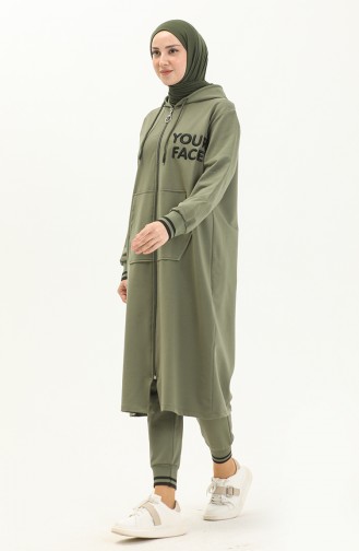 Pocket Tracksuit Set 3435-01 Khaki 3435-01