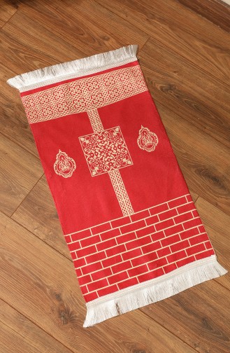 Tapis de Prière Pour Enfants à Motifs 0127-02 Rouge 0127-02