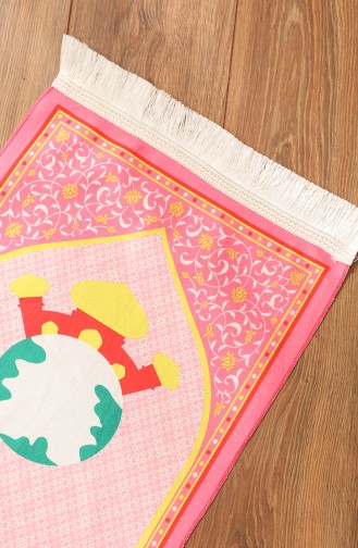 Printed Kids Prayer Rug 0129-02 Pink 0129-02