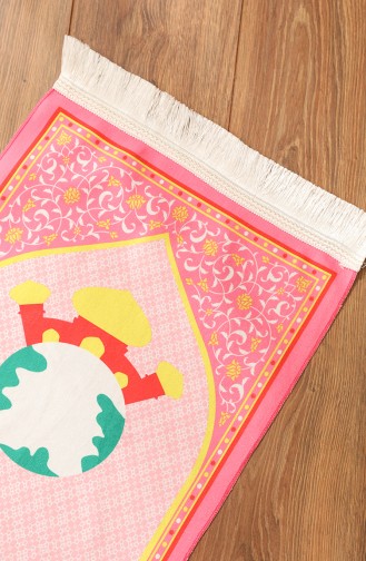 Tapis de Prière Pour Enfants à Motifs 0129-02 Rose 0129-02