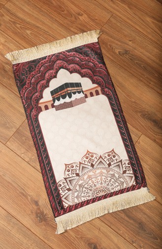 Tapis de Prière Pour Enfants à Motifs 0134-01 Bordeaux 0134-01