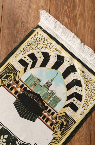 Patterned Kids Prayer Rug 0135-02 Green 0135-02