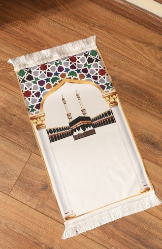 Patterned Kids Prayer Rug 0147-01 white 0147-01