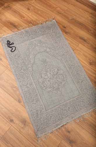 Woven Prayer Rug with Gift Rosary 0154-02 Blue 0154-02