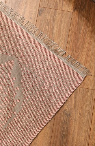 Tapis de Prière Tissé avec Cadeau de Chapelet 0154-04 Vison 0154-04