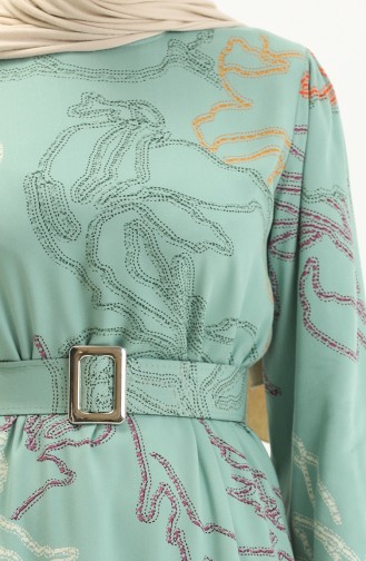 Green İslamitische Jurk 2447-01