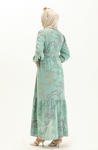 Green İslamitische Jurk 2447-01