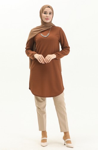 Necklace Long Tunic 1643-01 Tan 1643-01