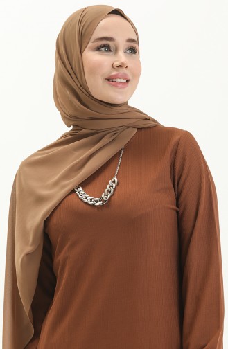 Necklace Long Tunic 1643-01 Tan 1643-01