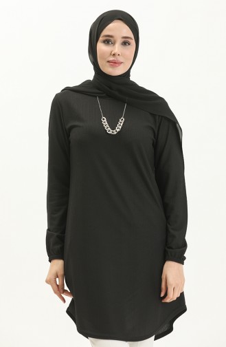 Necklace Long Tunic 1643-03 Black 1643-03