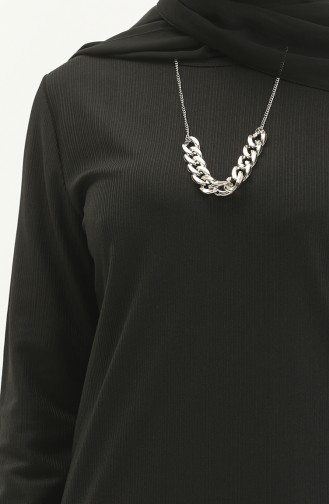 Necklace Long Tunic 1643-03 Black 1643-03