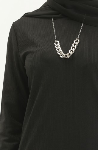 Longue Turquie avec Collier 1643-03 Noir 1643-03