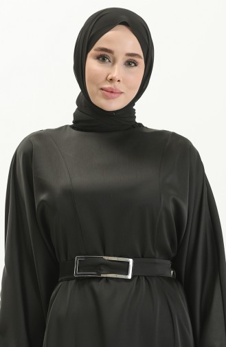 Schwarz Hijab Kleider 4408