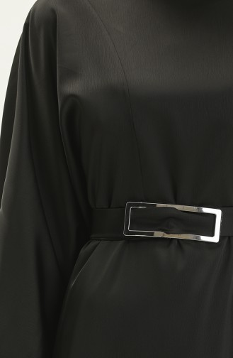 Schwarz Hijab Kleider 4408