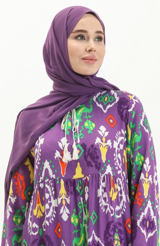 Purple İslamitische Jurk 4093-02