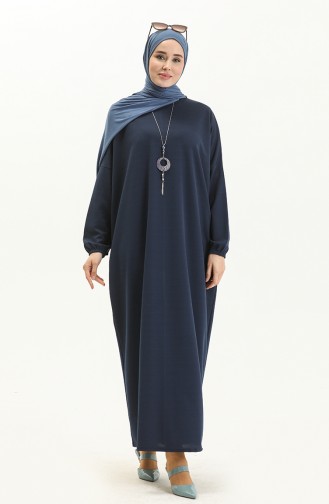 Navy Blue İslamitische Jurk 1783-02