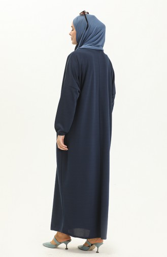 Navy Blue İslamitische Jurk 1783-02