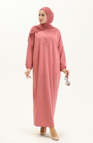 Bat Sleeve Necklace Dress 1783-07 Dusty Rose 1783-07