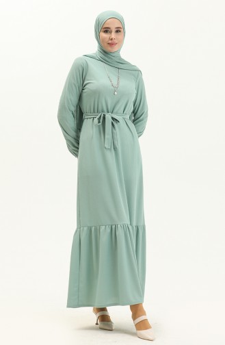 Mint green İslamitische Jurk 1784-05