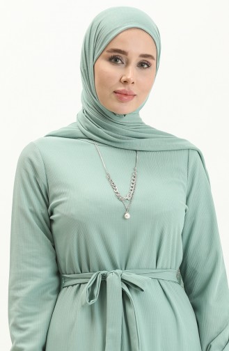 Mint green İslamitische Jurk 1784-05