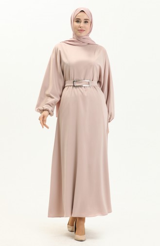 Mink Hijab Dress 4407